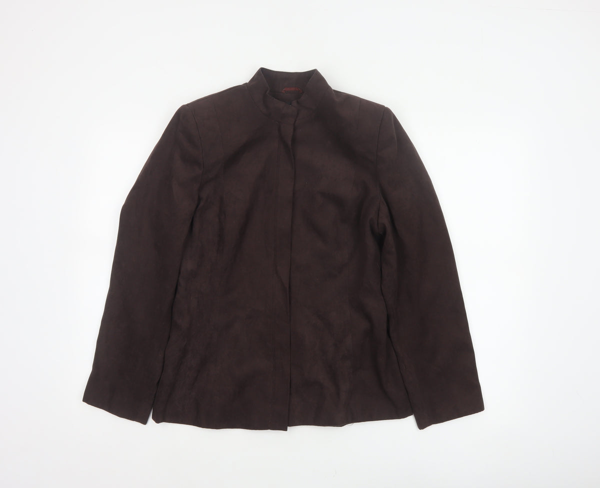 Louis Charles London Women’s Brown Size 12 Collared Lined Jacket
