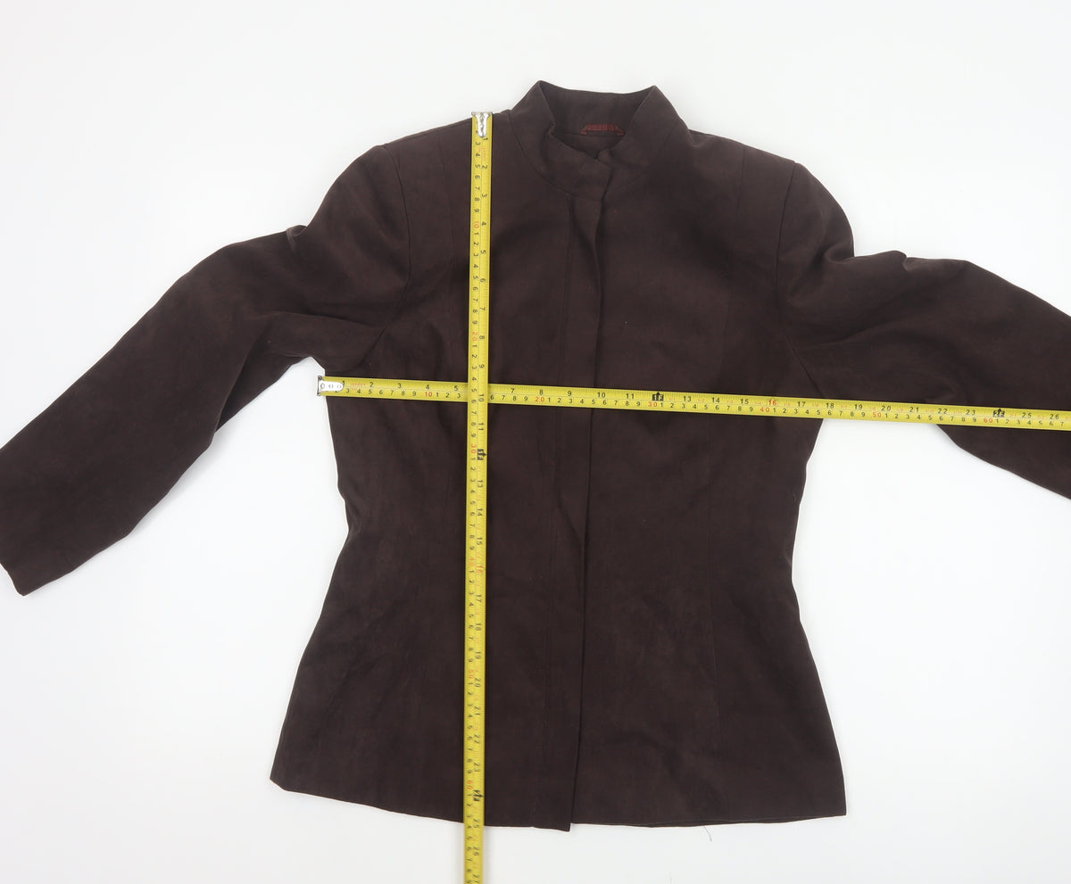 Louis Charles London Women’s Brown Size 12 Collared Lined Jacket