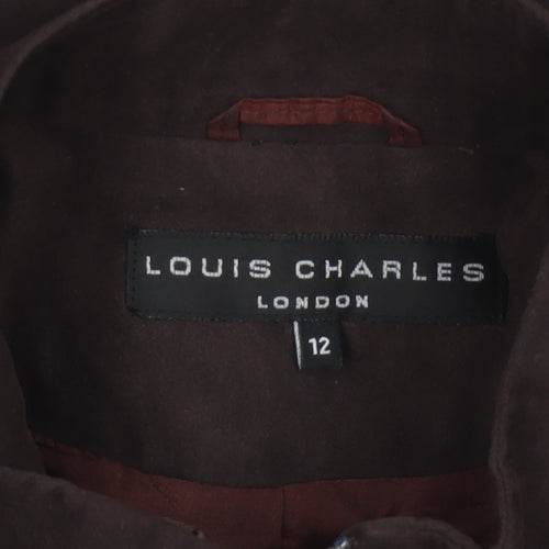 Louis Charles London Women’s Brown Size 12 Collared Lined Jacket