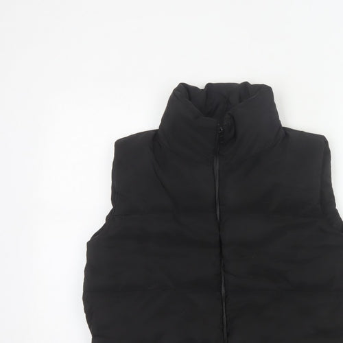 Rising Women’s Black Size S Puffer Gilet Padded Full Zip Waistcoat