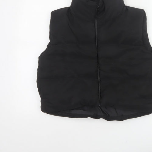 Rising Women’s Black Size S Puffer Gilet Padded Full Zip Waistcoat