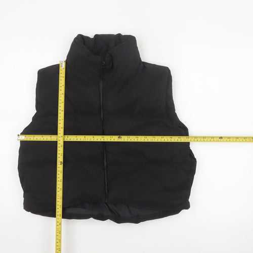 Rising Women’s Black Size S Puffer Gilet Padded Full Zip Waistcoat