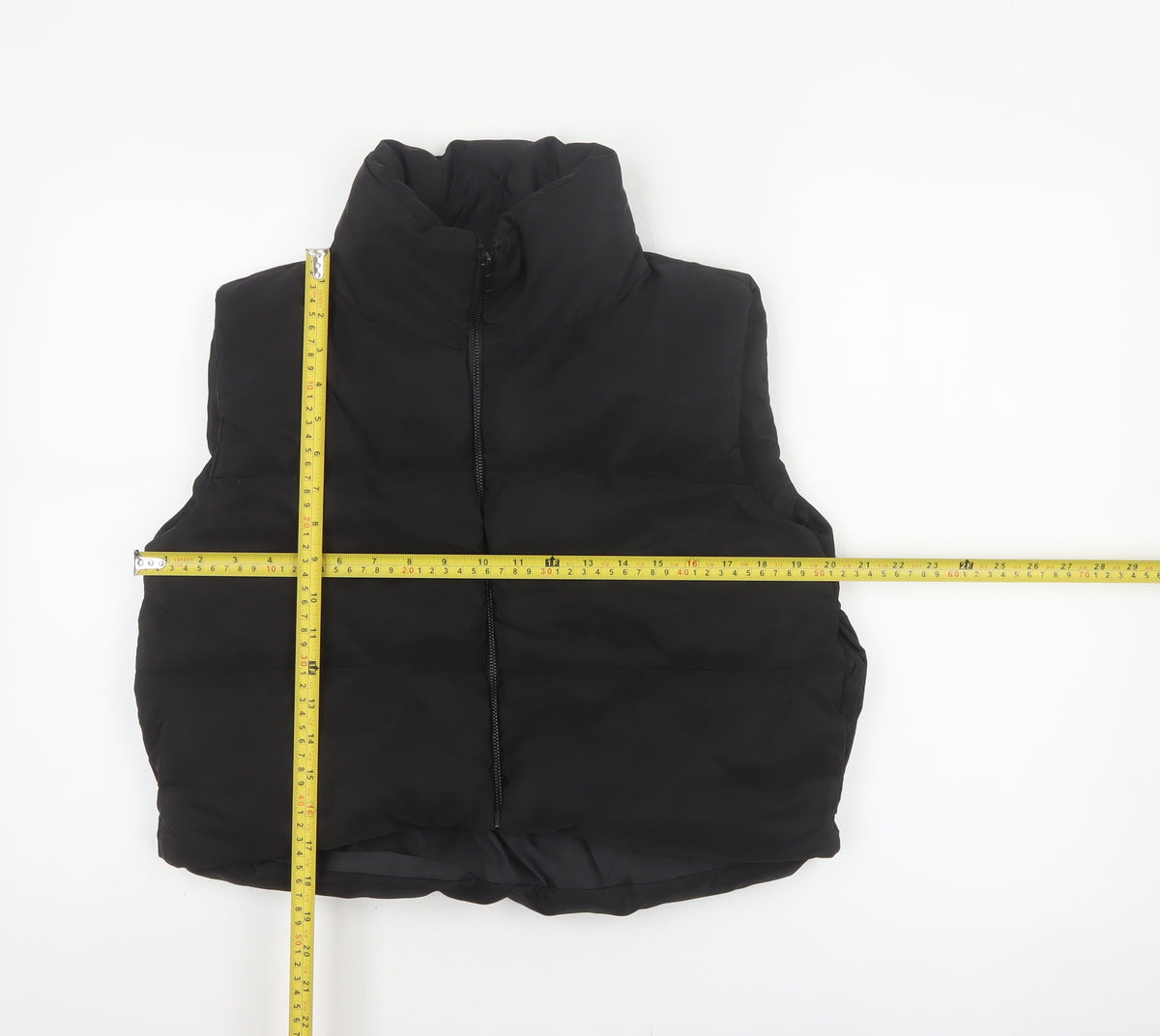 Rising Women’s Black Size S Puffer Gilet Padded Full Zip Waistcoat