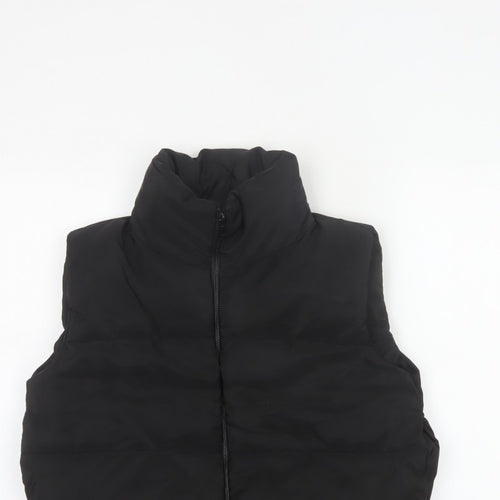 Rising Women’s Black Size S Puffer Gilet Padded Full Zip Waistcoat