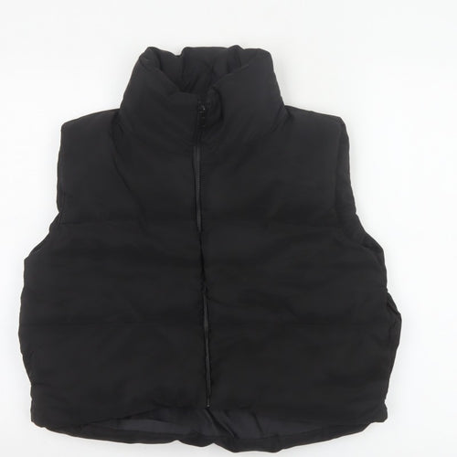 Rising Women’s Black Size S Puffer Gilet Padded Full Zip Waistcoat