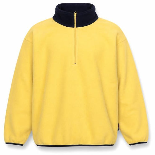 Nautica Men’s Yellow XL 1/2 Zip Fleece Pullover Sweatshirt Logo