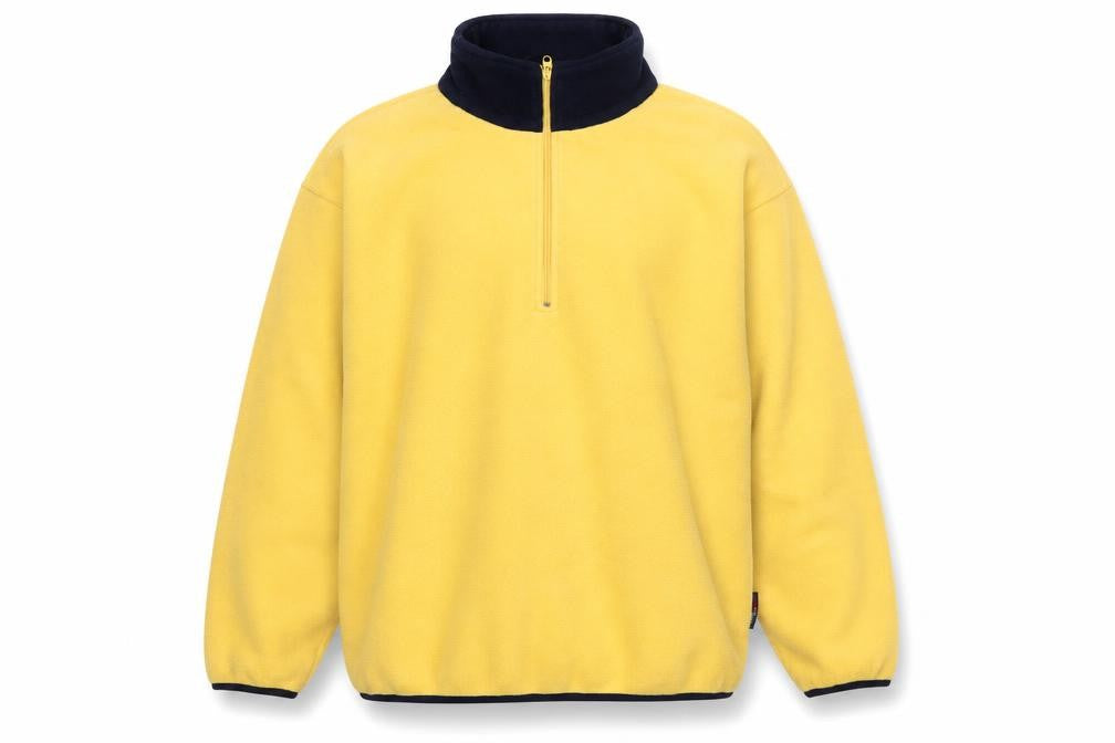Nautica Men’s Yellow XL 1/2 Zip Fleece Pullover Sweatshirt Logo