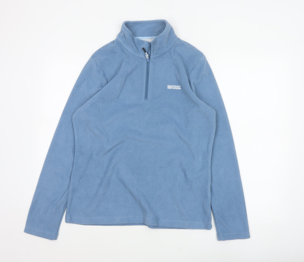 Regatta Women Blue UK 12 1/4 Zip Fleece Pullover Sweatshirt