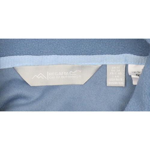 Regatta Women Blue UK 12 1/4 Zip Fleece Pullover Sweatshirt