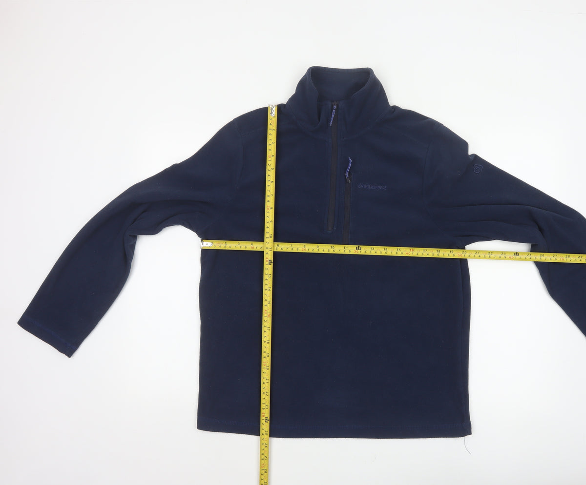Craghoppers Men's Blue S Half Zip Fleece Sweatshirt Outdoor Hiking