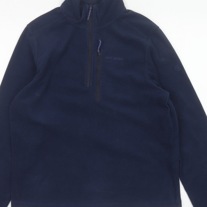 Craghoppers Men's Blue S Half Zip Fleece Sweatshirt Outdoor Hiking