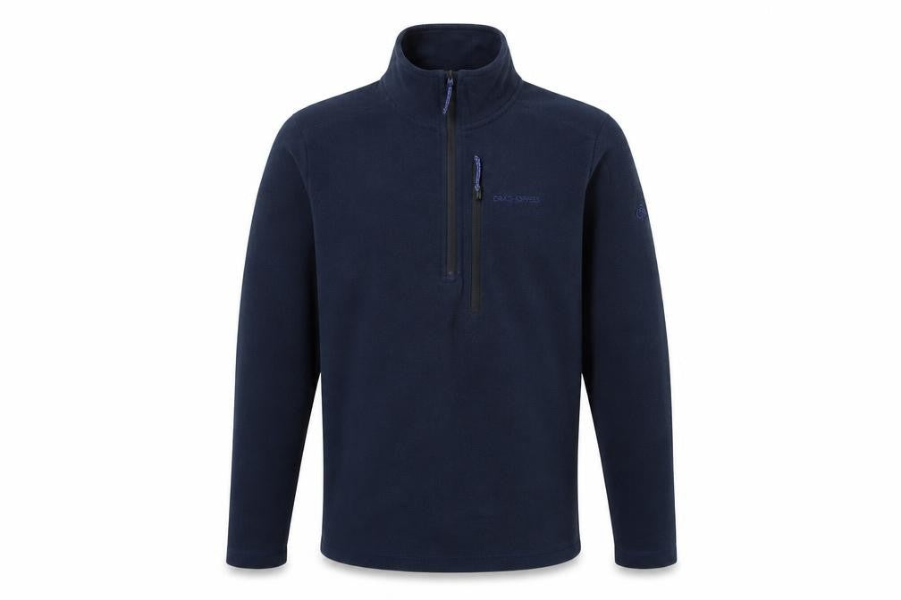 Craghoppers Men's Blue S Half Zip Fleece Sweatshirt Outdoor Hiking