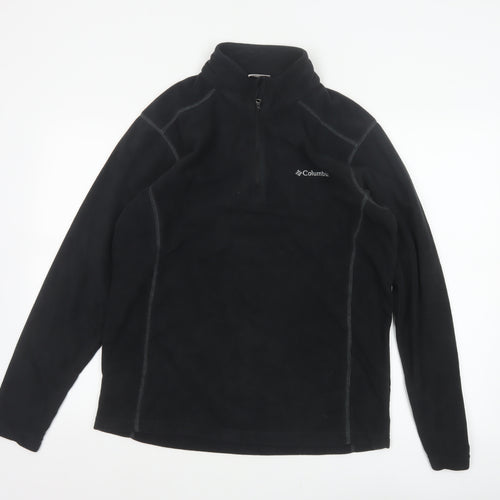 Columbia Men’s Black M 1/4 Zip Fleece Pullover Outdoor Sweatshirt