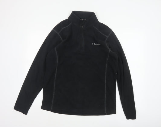 Columbia Men’s Black M 1/4 Zip Fleece Pullover Outdoor Sweatshirt
