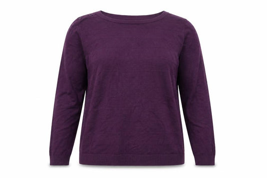 Maine New England Women Purple UK 18 Pullover Crew Neck Knit Jumper