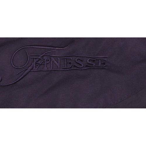 Finesse Women Purple Size 16 Long Hooded Padded Parka Coat