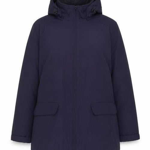 Lands' End Women's Navy UK 16 Petite Hooded Parka Jacket