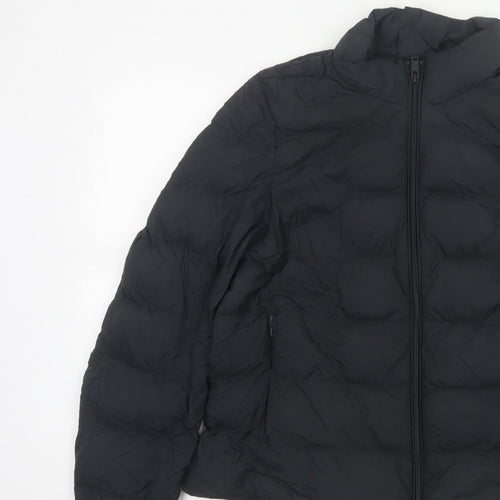 Marks and Spencer Women’s Black Size 12 Puffer Jacket Down Quilted