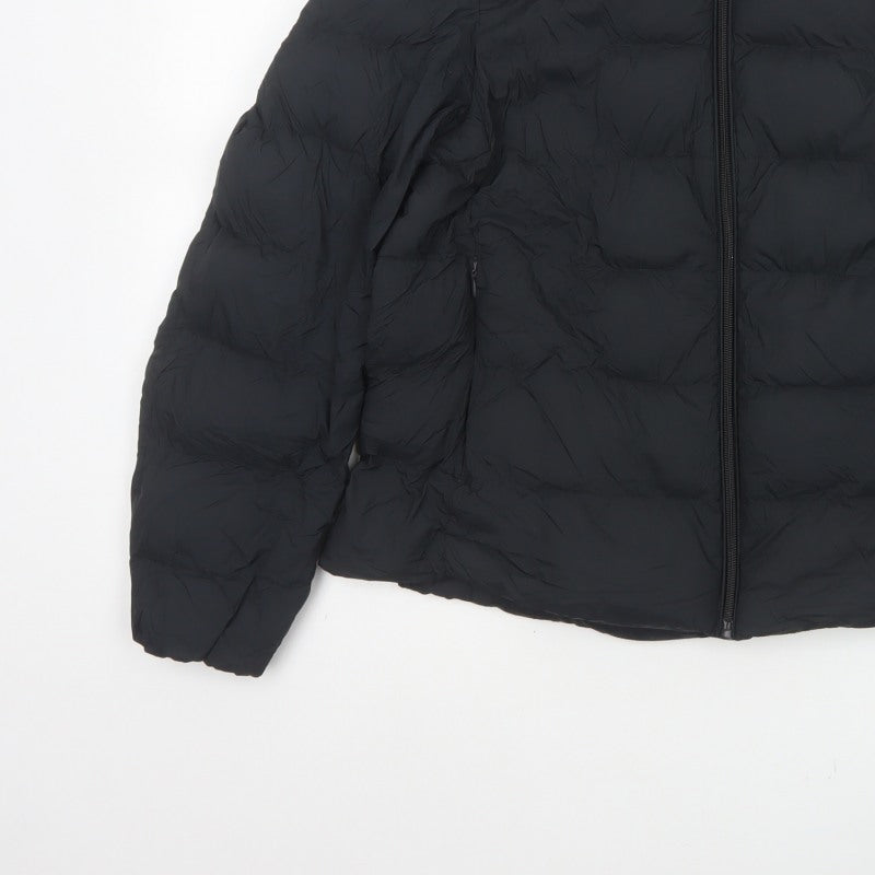 Marks and Spencer Women’s Black Size 12 Puffer Jacket Down Quilted