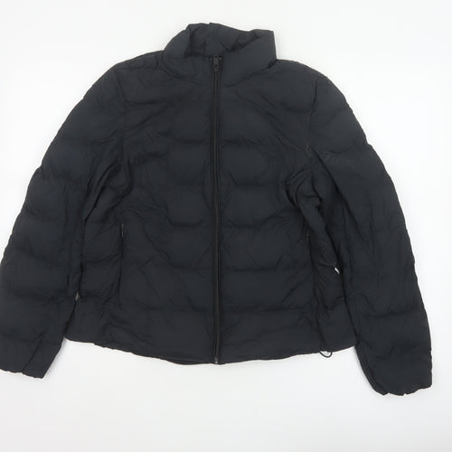 Marks and Spencer Women’s Black Size 12 Puffer Jacket Down Quilted