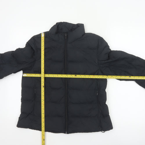 Marks and Spencer Women’s Black Size 12 Puffer Jacket Down Quilted