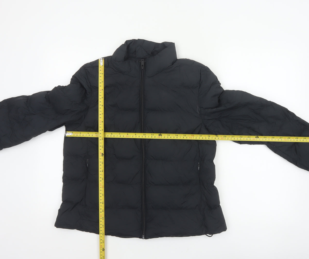 Marks and Spencer Women’s Black Size 12 Puffer Jacket Down Quilted
