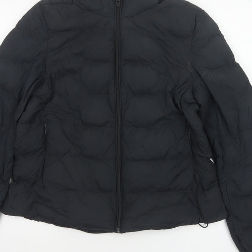 Marks and Spencer Women’s Black Size 12 Puffer Jacket Down Quilted