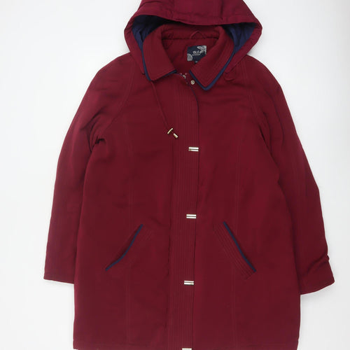 Isle Outerwear Women’s Red Size 14 Hooded Padded Parka Coat