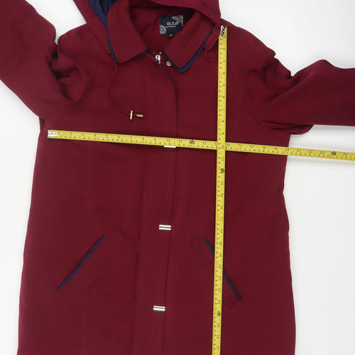 Isle Outerwear Women’s Red Size 14 Hooded Padded Parka Coat