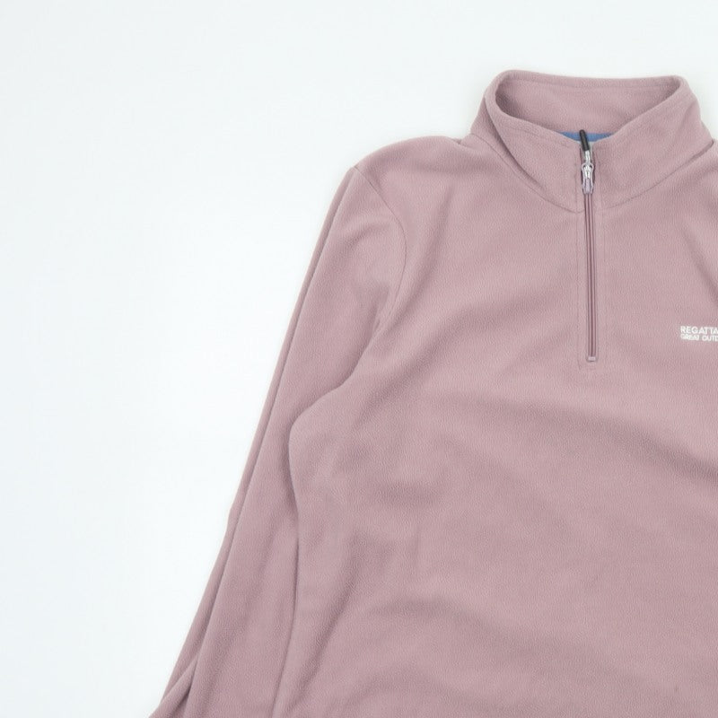 Regatta Women’s Pink UK 16 1/4 Zip Fleece Pullover Sweatshirt