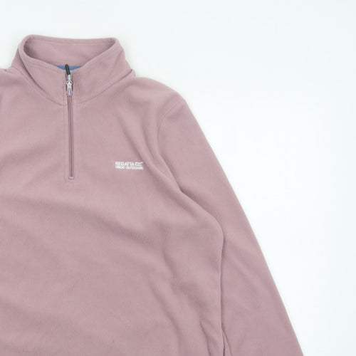 Regatta Women’s Pink UK 16 1/4 Zip Fleece Pullover Sweatshirt