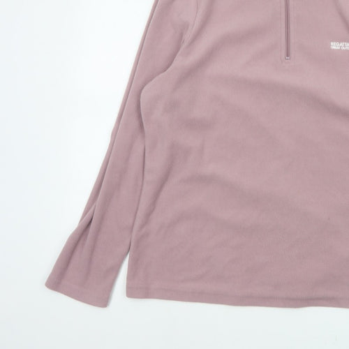 Regatta Women’s Pink UK 16 1/4 Zip Fleece Pullover Sweatshirt