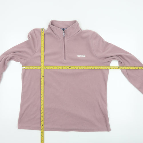 Regatta Women’s Pink UK 16 1/4 Zip Fleece Pullover Sweatshirt