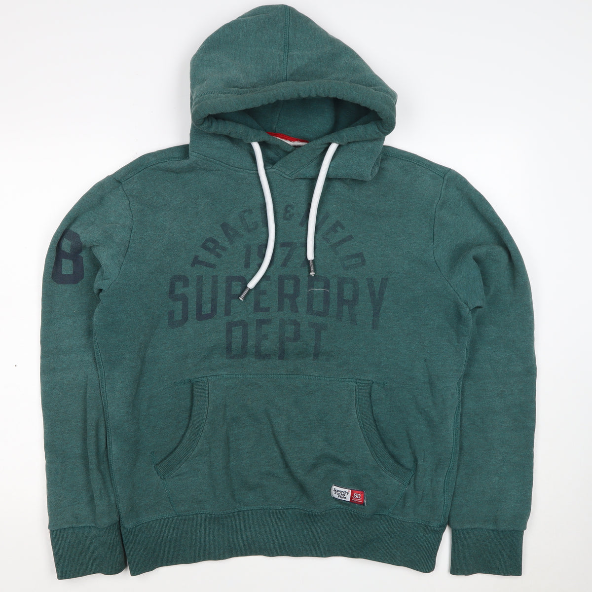 Superdry Men’s Green L Track & Field Graphic Pullover Hoodie