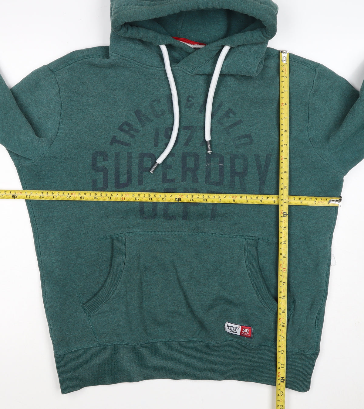 Superdry Men’s Green L Track & Field Graphic Pullover Hoodie