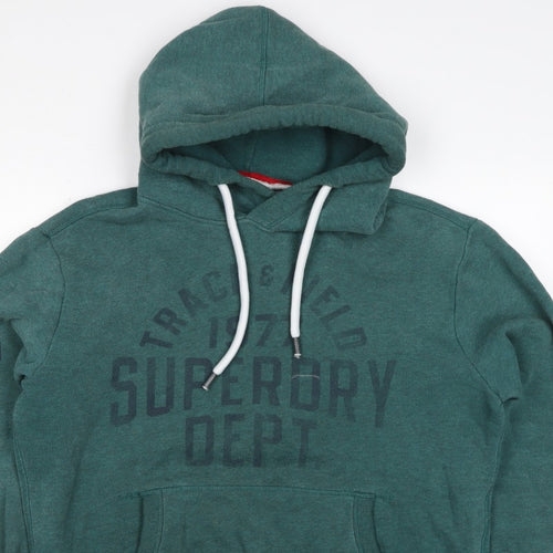 Superdry Men’s Green L Track & Field Graphic Pullover Hoodie
