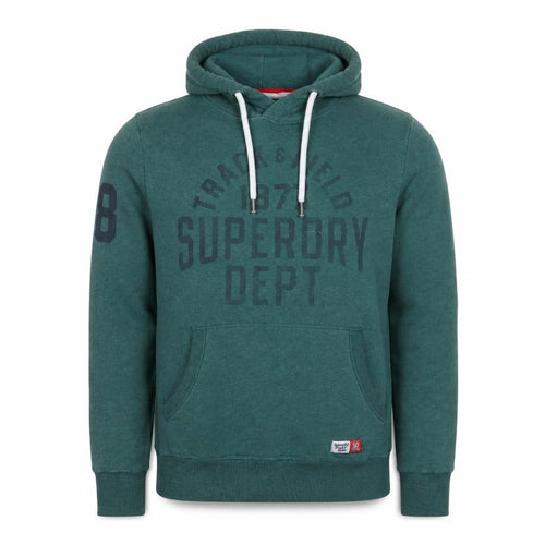 Superdry Men’s Green L Track & Field Graphic Pullover Hoodie