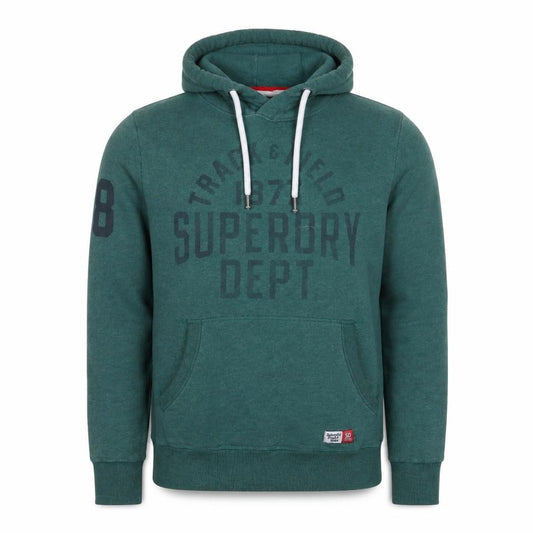 Superdry Men’s Green L Track & Field Graphic Pullover Hoodie