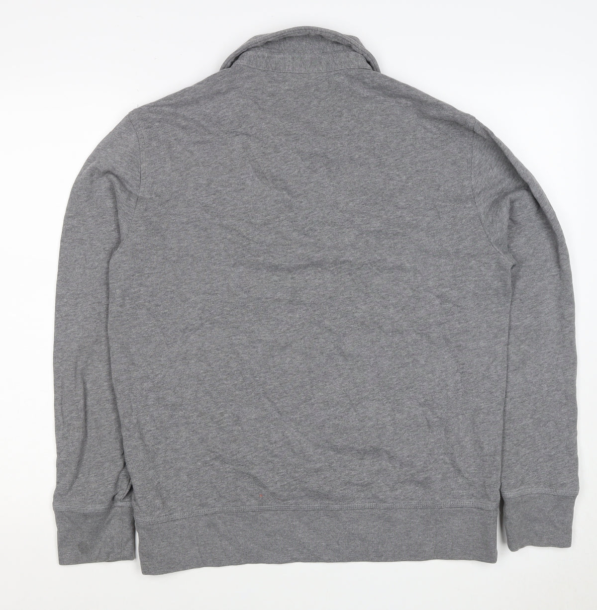 Banana Republic Men’s Grey M Collared Henley Thermal Sweatshirt