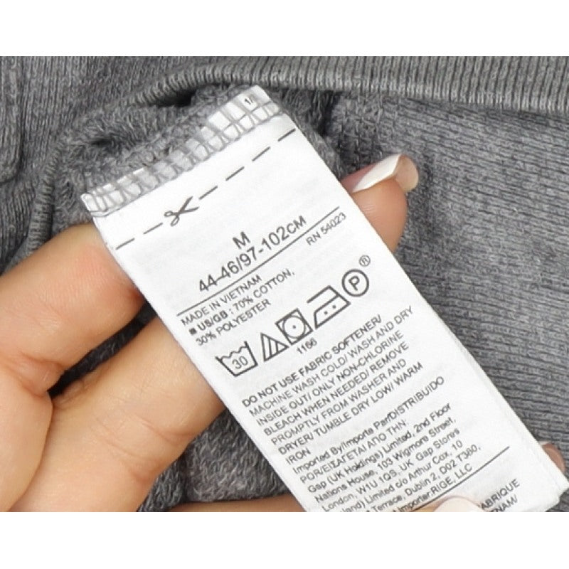 Banana Republic Men’s Grey M Collared Henley Thermal Sweatshirt