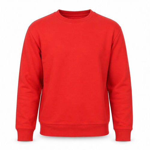 Primark Men Red M Crew Neck Pullover Fleece Sweatshirt