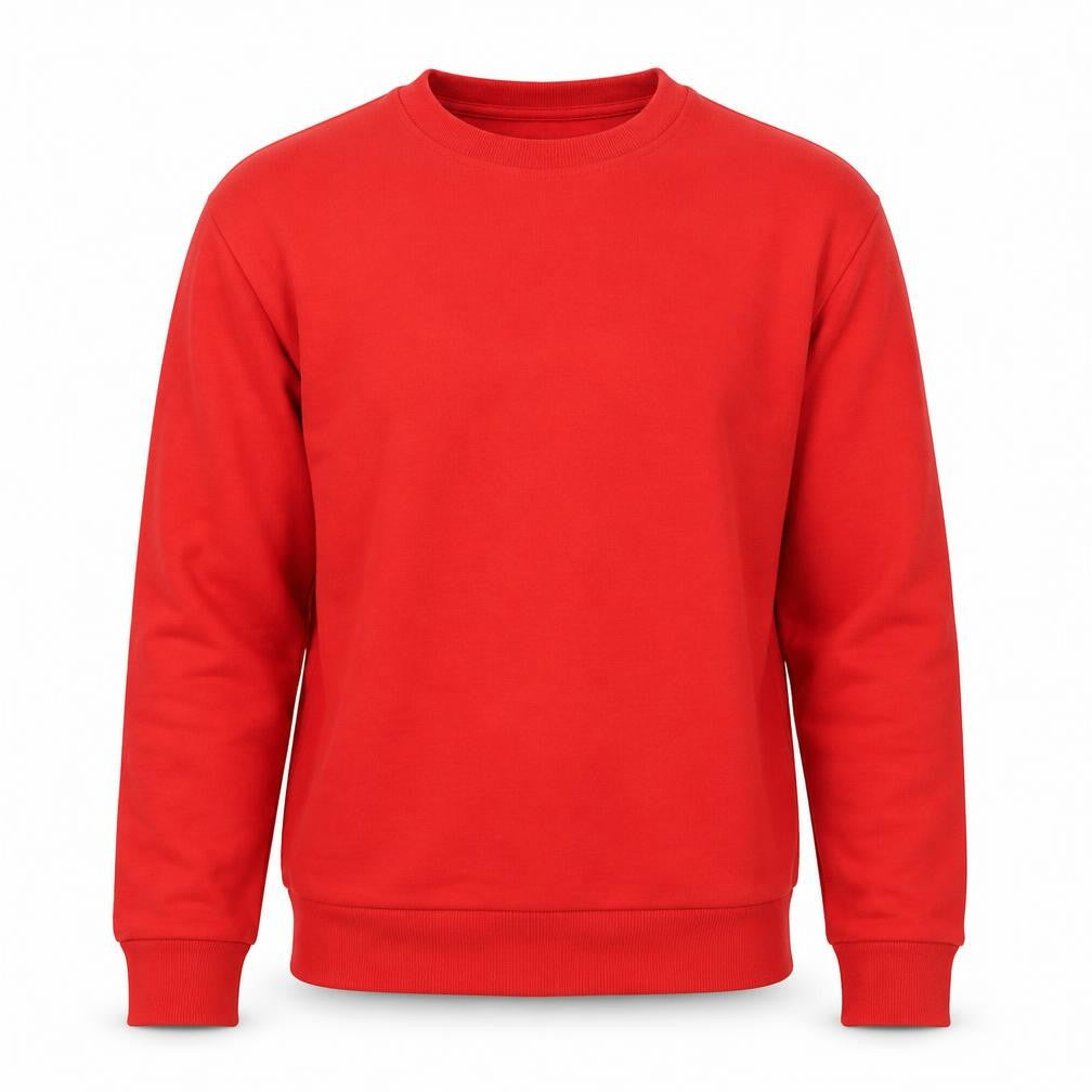 Primark Men Red M Crew Neck Pullover Fleece Sweatshirt