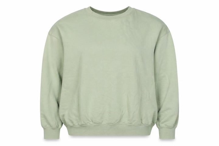 H&M Women’s Sage Green Relaxed Fit Crew Neck Fleece Sweatshirt L