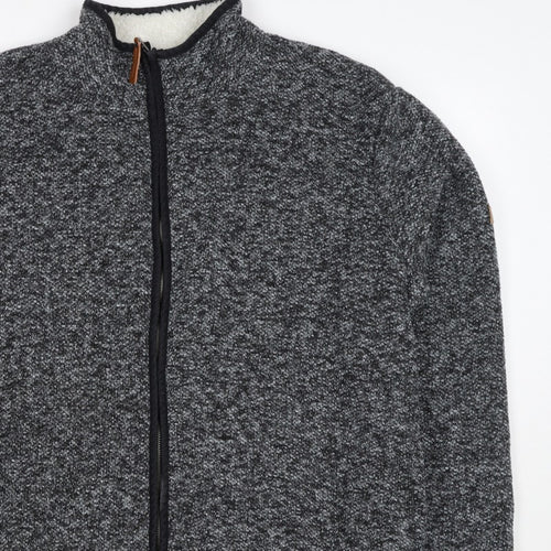 Northern Expo Men's Grey XL Fleece Lined Full Zip Outdoor Jacket