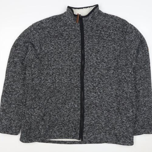 Northern Expo Men's Grey XL Fleece Lined Full Zip Outdoor Jacket