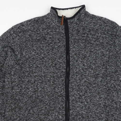 Northern Expo Men's Grey XL Fleece Lined Full Zip Outdoor Jacket