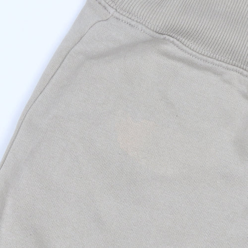 H&M Men’s Beige XS Relaxed Fit Fleece Crew Neck Pullover Sweatshirt