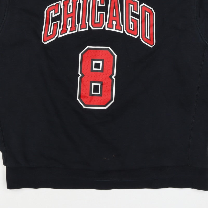 Nike Jordan NBA Chicago LaVine 8 Black L Crew Neck Sweatshirt