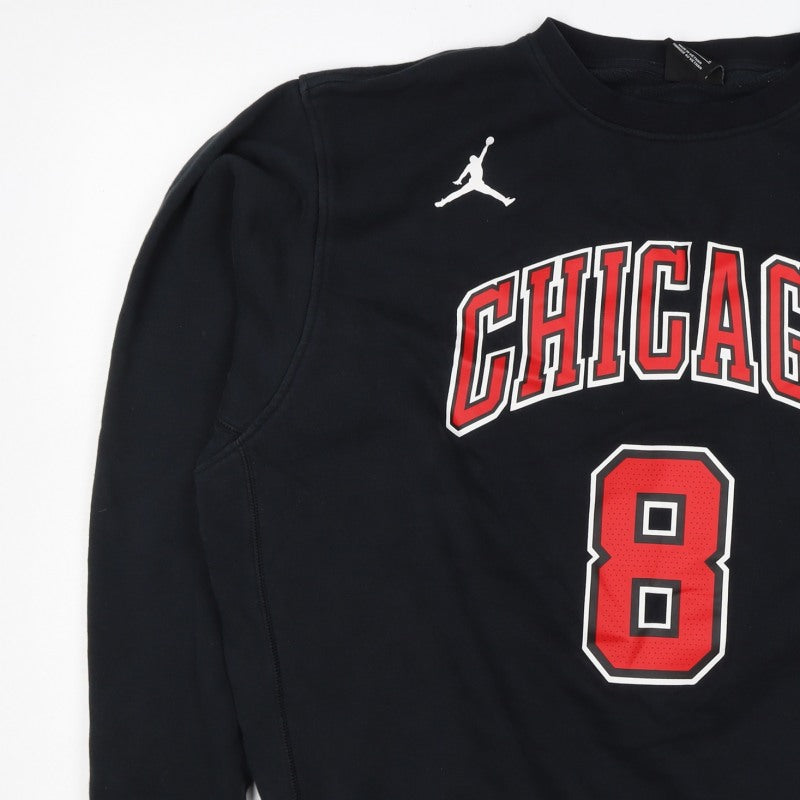 Nike Jordan NBA Chicago LaVine 8 Black L Crew Neck Sweatshirt
