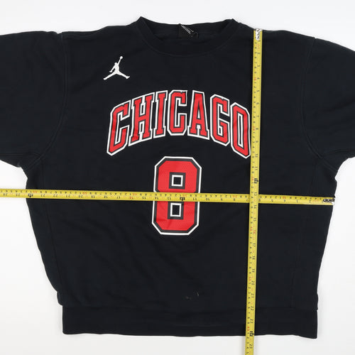 Nike Jordan NBA Chicago LaVine 8 Black L Crew Neck Sweatshirt